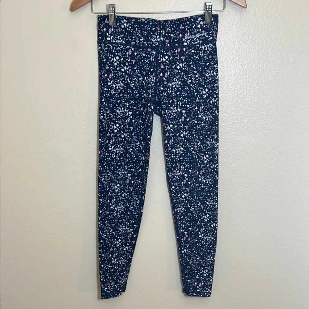 Eddie Bauer Navy Speckled Leggings Pants